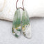 Natural Moss Agate Earring Beads 41X11X4mm, 7.9g