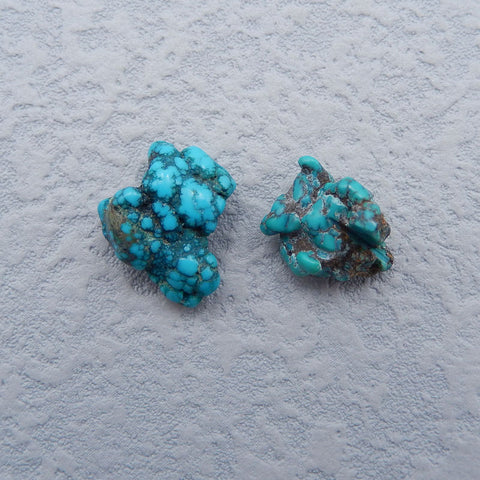 2 PCS Cabochon Pierre Naturelle Nugget Turquoise, 16X15X7mm, 3.7g