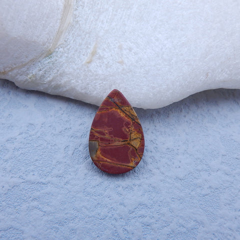 Natural Red Creek Jasper Cabochon 21X14X4mm, 2.2g