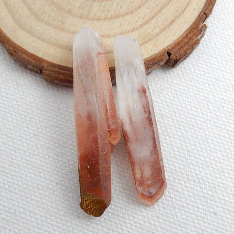 Drusy Cabochon,Crystal, Selling 2 Pcs Quartz Gemstone Cabochon,  41x9x8mm, 45x10x7mm, 9g - MyGemGarden