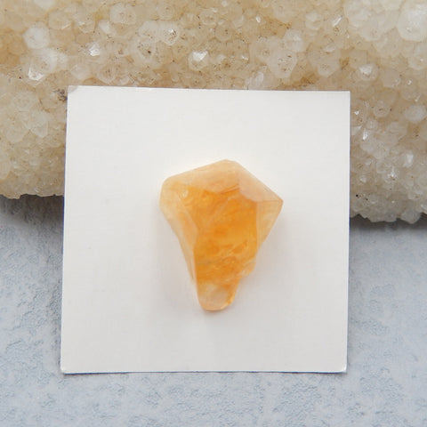 Natural  Gold Rutilated Quartz Cabochon 20x16x13mm, 3.9g