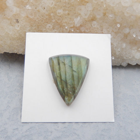 Natural Labradorite Cabochon 22x18x5mm, 3.8g