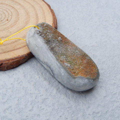 Natural Crystal Pendant Bead 41X19X12mm, 14.1g