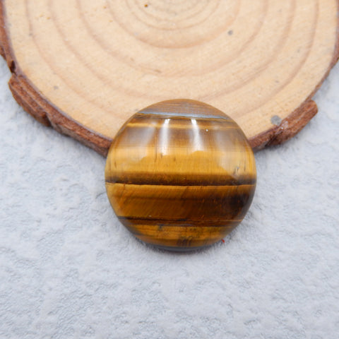 Natural Tiger's Eye Cabochon 25x25x7mm, 6.6g