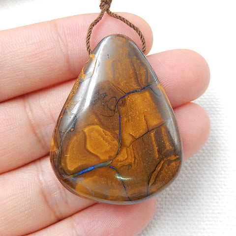 Natural Boulder Opal drop Pendant Bead