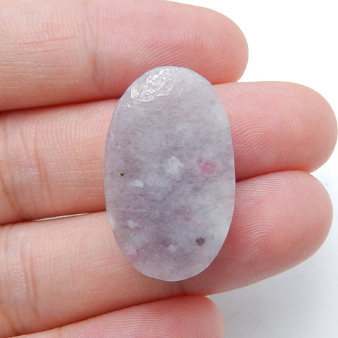 Carved Pink Tourmaline Guanyin Head Gemstone Cabochon, 24x15x9mm, 5g - MyGemGarden