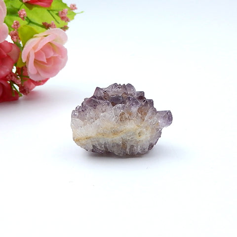 Natural Amethyst Drusy Gemstone Spicemen 33x25x23mm, 20.7g - MyGemGarden