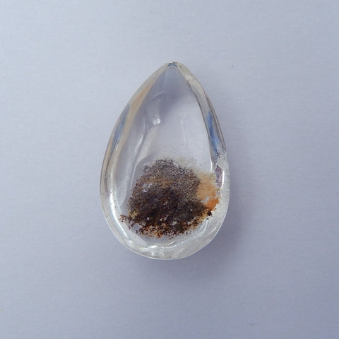 Phantom Quartz Gemstone Natural Cabochon, 28x18x11mm 7.6g - MyGemGarden