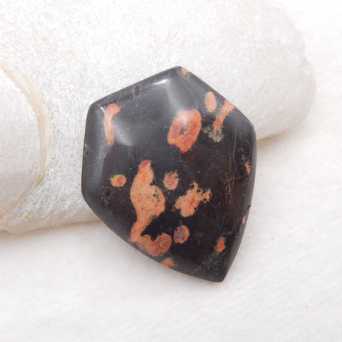 Natura Chohua Jasper Gemstone Cabochon, DIY fait à la main avec des pierres précieuses, 45x39x7mm, 18.8g