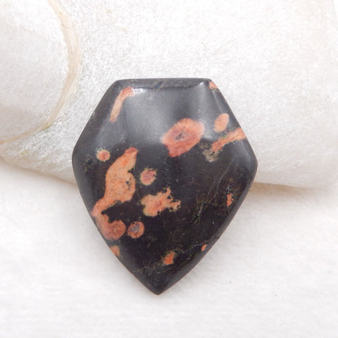 Natura Chohua Jasper Gemstone Cabochon, DIY fait à la main avec des pierres précieuses, 45x39x7mm, 18.8g