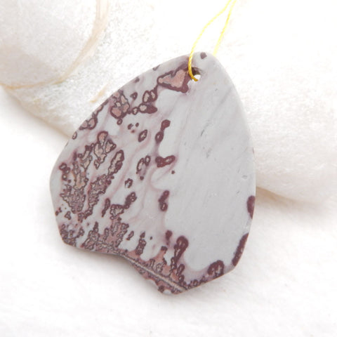 Natural Chohua Jasper Pendant Bead 50X44X6mm, 19.8g