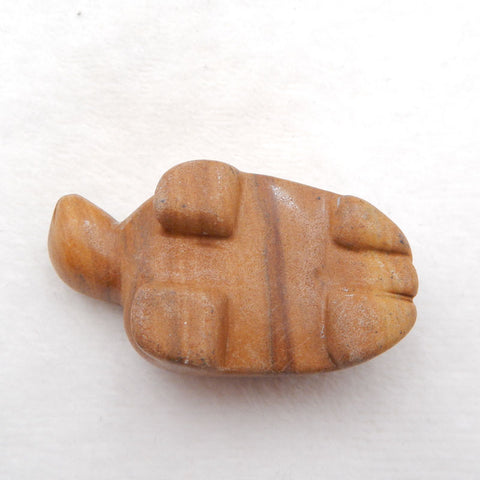 Natural Picture Jasper Carved tortoise 60x33x20mm, 46g