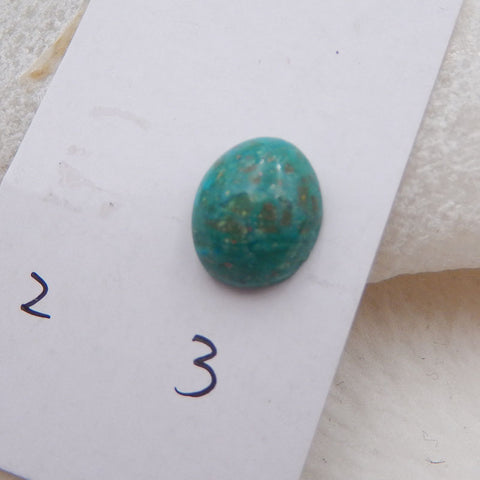 Cabochon en pierre gemme turquoise naturelle, 29x7,5x4 mm, 2 carats