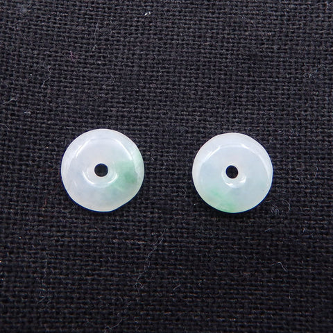 1 pair Natural Jade Earring Beads 10mm