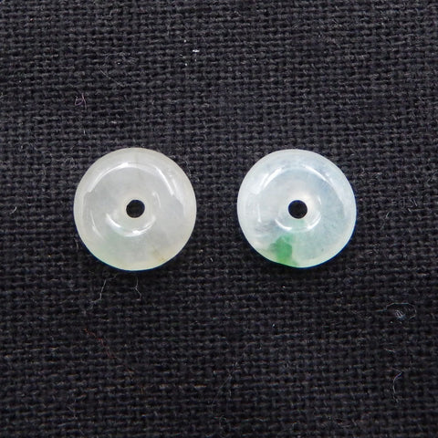 1 pair Natural Jade Earring Beads 10mm