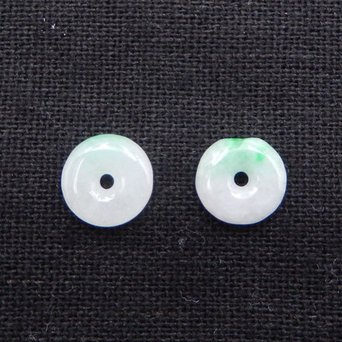 1 pair Natural Jade Earring Beads 10mm