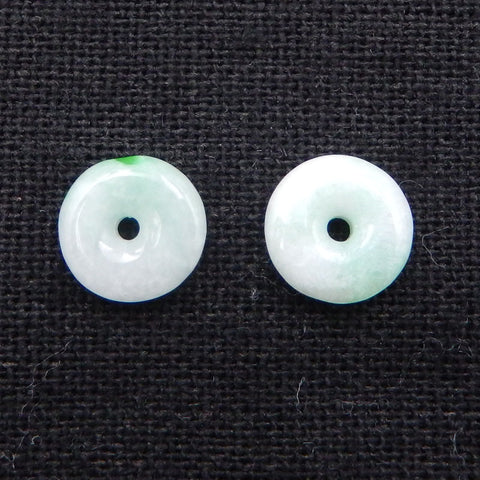 1 pair Natural Jade Earring Beads 10mm