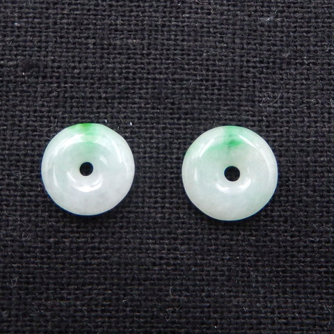 1 pair Natural Jade Earring Beads 10mm