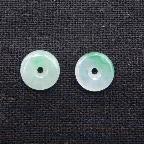 1 pair Natural Jade Earring Beads 10mm