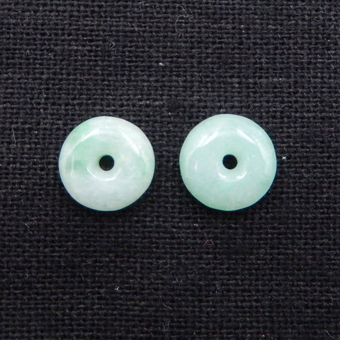 1 pair Natural Jade Earring Beads 10mm