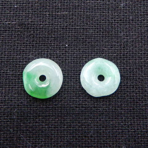 1 pair Natural Jade Earring Beads 10mm