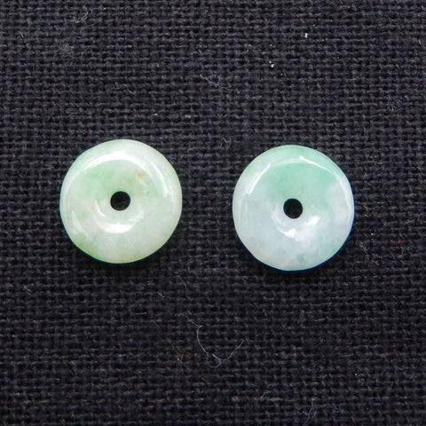 1 pair Natural Jade Earring Beads 10mm