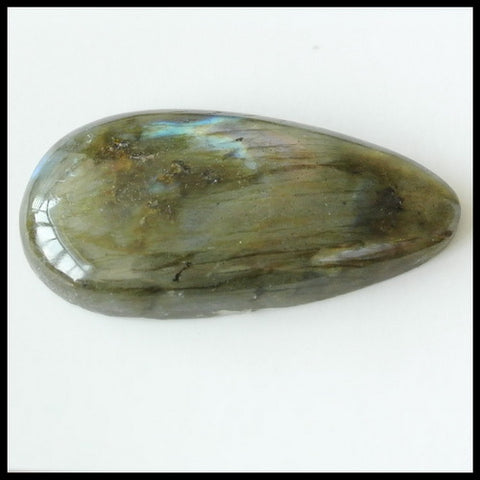 Natural Labradorite Gemstone Cabochon 42x22x7mm,12.35g - MyGemGarden