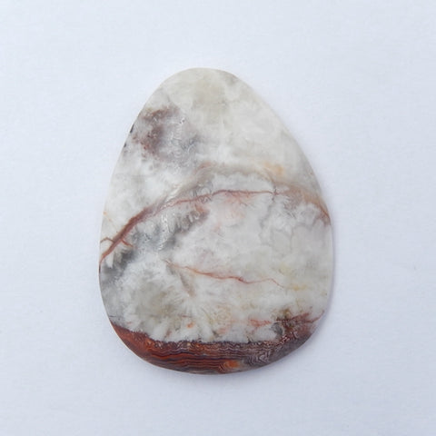 Crazy Lace Agate Gemstone Natural Cabochon, 34x26x6mm, 10.2g - MyGemGarden