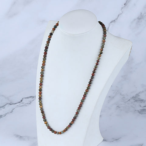 1 brin 15 pouces Red Creek Jasper collier de perles en vrac, perles ovales