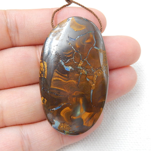 Natural Boulder Opal oval Pendant Bead