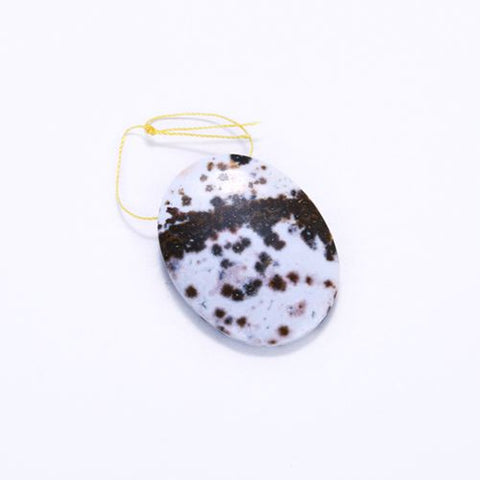 Popular Ocean Jasper Drilled Pendant Bead 45x35x8mm 23g - MyGemGarden