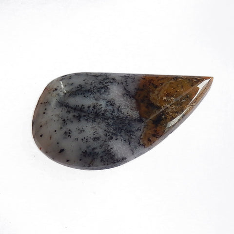 Natural Arborization Opal Gemstone Cabochon, 42x25x5mm, 8.8g - MyGemGarden