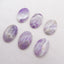 6 PCS Natural Amethyst Cabochons,30X20X6mm, 40.7g