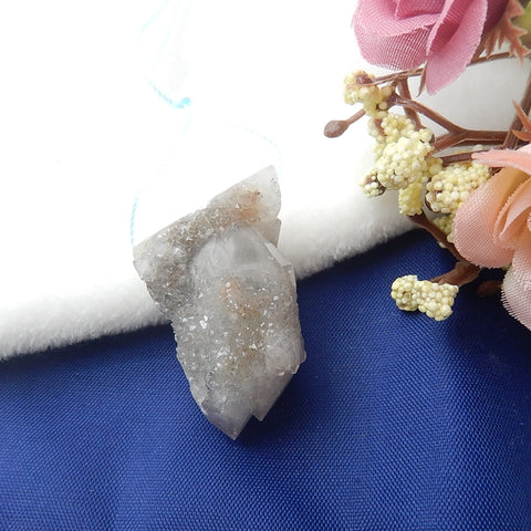 Quartz Pendant 32x23x18mm, 15.2g - MyGemGarden