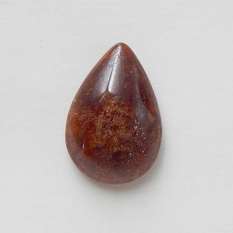 Natural Garnet Teardrop Gemstone Cabochon, 19x13x6mm, 3.3g - MyGemGarden