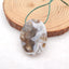 Natural Ocean Jasper Pendant Bead 28x38x7mm, 12g