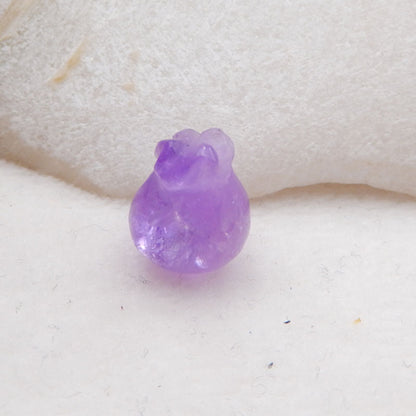 Natural Amethyst Cabochon 14x11mm, 2.7g