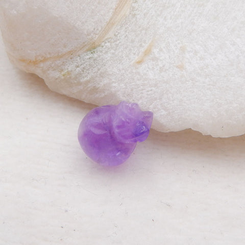 Natural Amethyst Cabochon 14x11mm, 2.7g