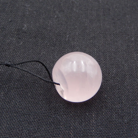 Natural  Rose Quartz Pendant Bead 40x24x12mm, 14.0g