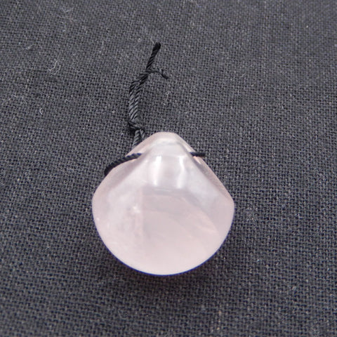 Natural  Rose Quartz Pendant Bead 40x24x12mm, 14.0g