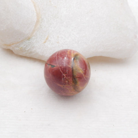 Natural Red Creek Jasper Carved Ball 25x25mm, 32.6g