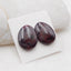 Natural Garnet Cabochons Paired 21x17x6mm, 10.6g