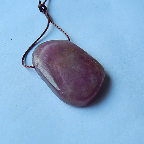 Purple Jasper Gemstone Pendant Bead -23x16x6mm, 4.5g - MyGemGarden