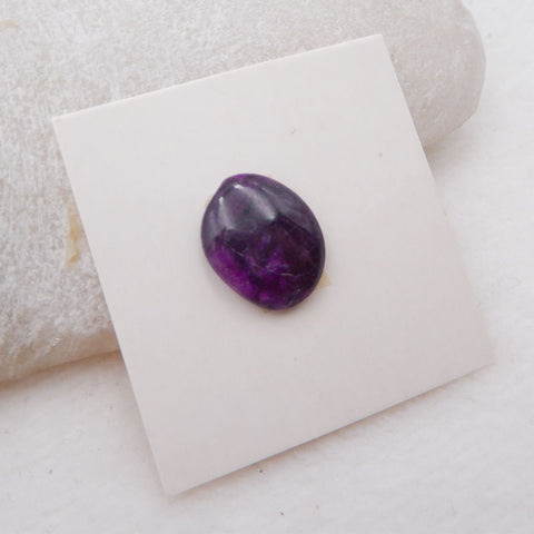 Cabochons en pierres précieuses de sugilite naturelle, 15 x 12 x 4 mm, 1,8 g