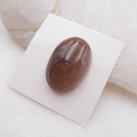 Natural Heliolite Sunstone Cabochon 25x17x7mm, 4.9g