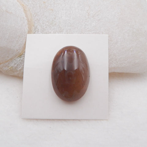 Cabochon en pierre de soleil naturelle, 25 x 17 x 7 mm, 4,9 g