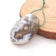 Natural Ocean Jasper Pendant Bead 28x38x7mm, 12g