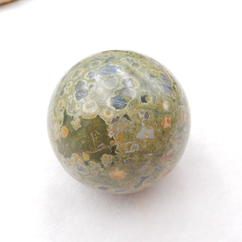 Unakite 碧玉宝石球，48X48mm，158.1g