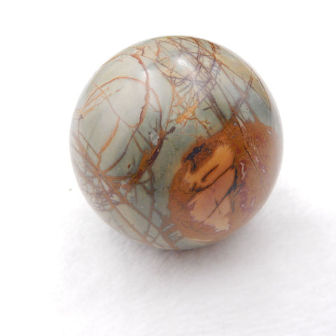 Natural Red Creek Jasper Carved Ball 48X48mm, 179.7g