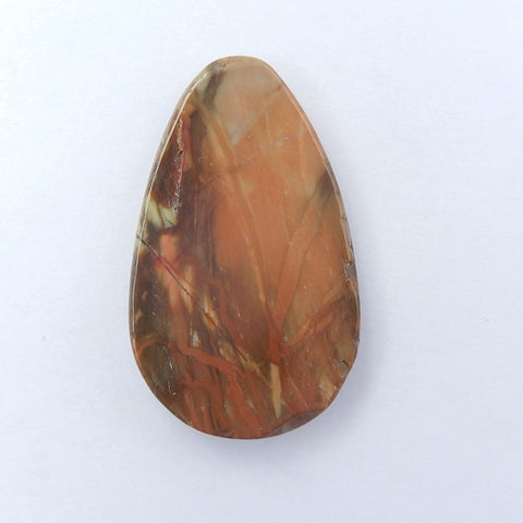 Mushroom Jasper Cabochon Gemstone Natural Cabochon, 38x23x7mm, 9.0g - MyGemGarden